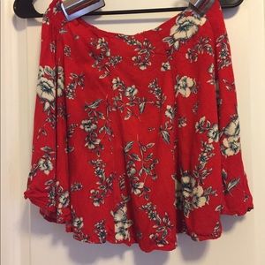 Forever 21 mini floral circle skirt